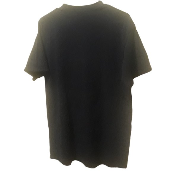 Peanuts by Schulz Black Cotton Santa Snoopy Christmas Short Sleeve Shirt Size M - Picture 2 of 3